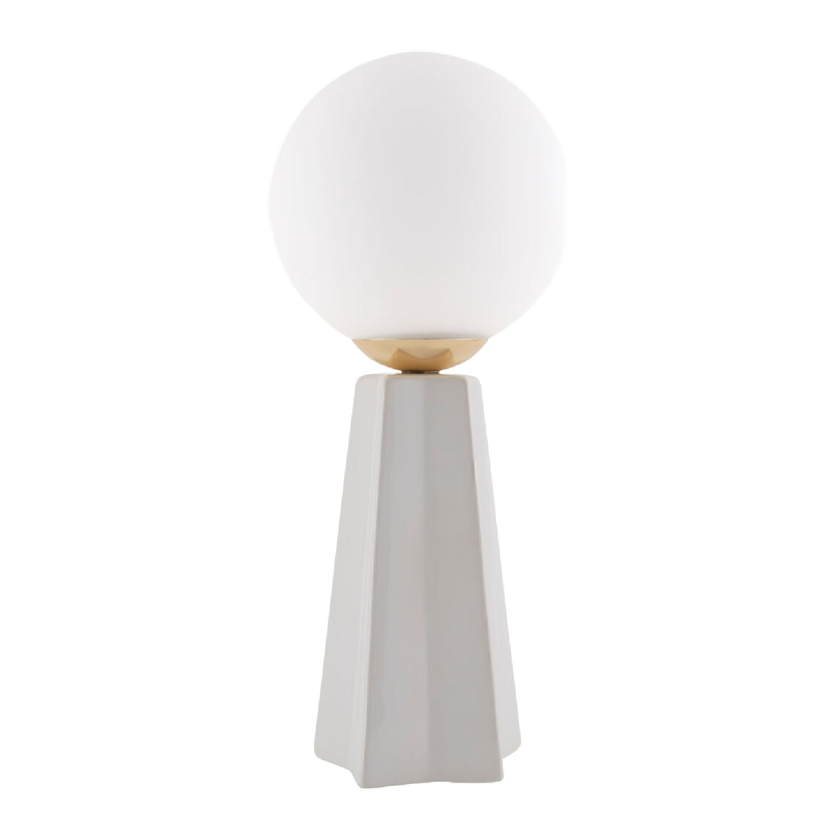   White Glass Globe Table Lamp | Oroa.com