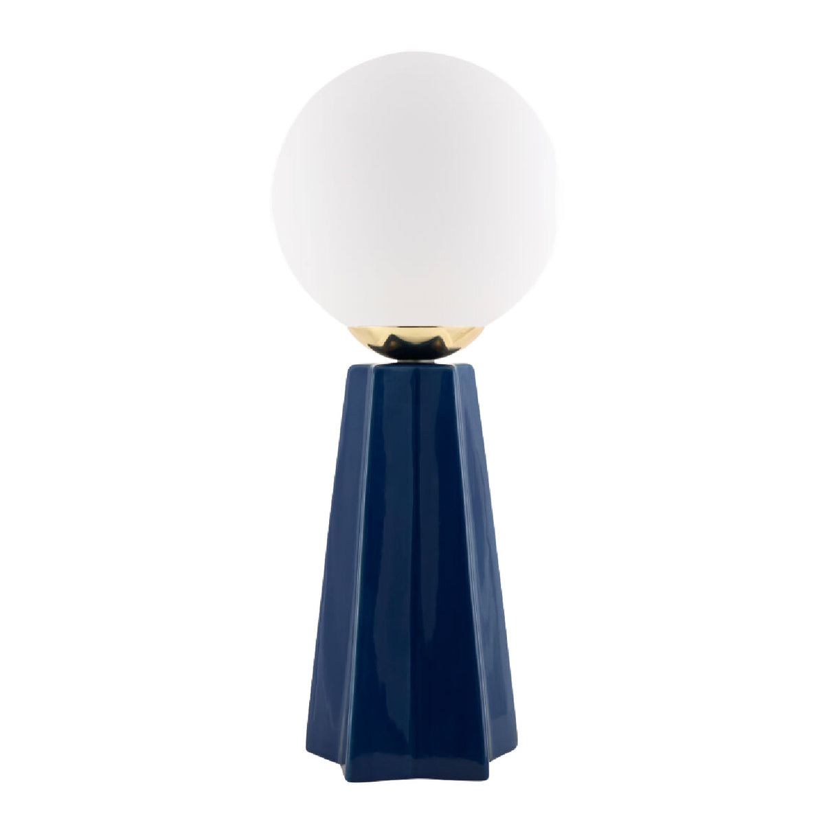   White Glass Globe Table Lamp | Oroa.com