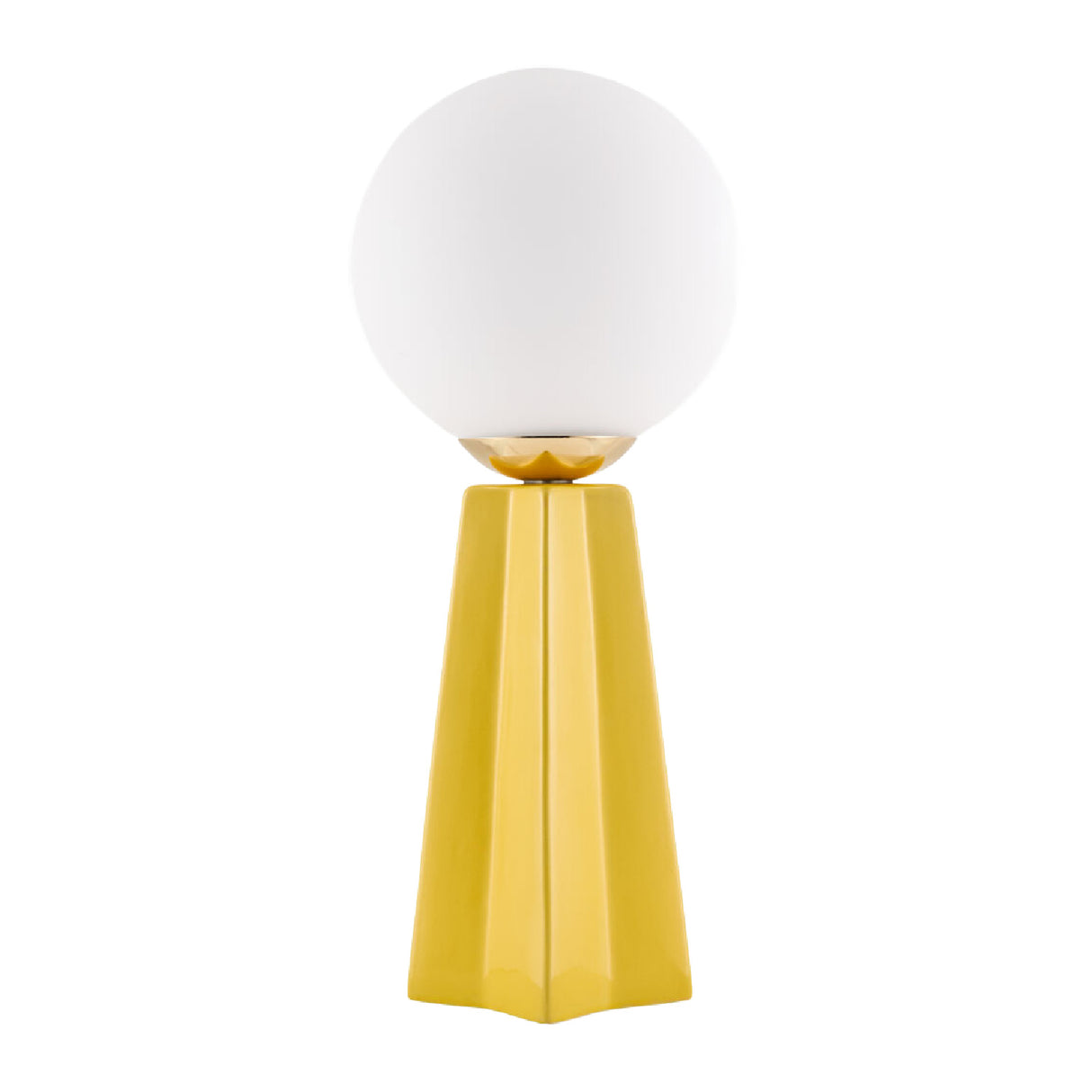   White Glass Globe Table Lamp | Oroa.com
