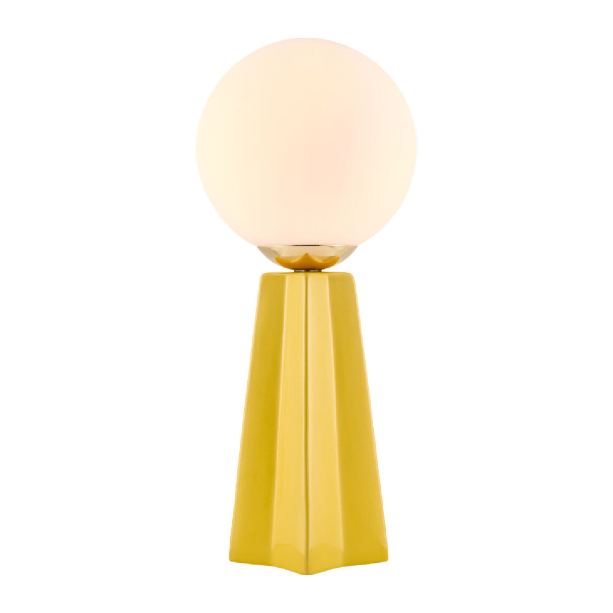   White Glass Globe Table Lamp | Oroa.com