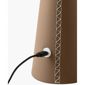   Modern European furniture - Brushed Leather Accent Table Lamp - www.oroa.com | Oroa.com