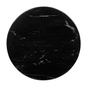   Reeded Wood Marble End Table | Oroa.com