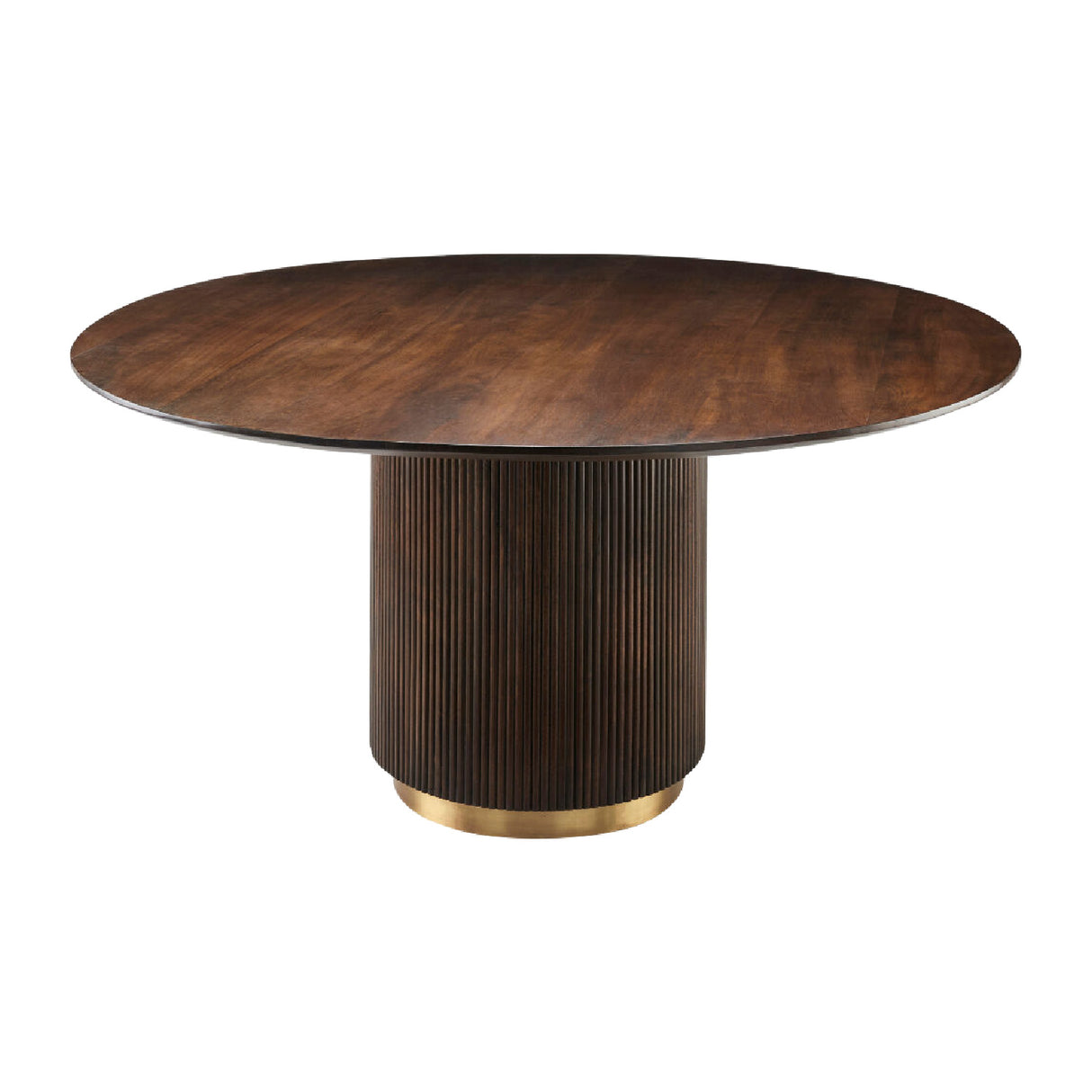   Reeded Wood Round Dining Table | Oroa.com