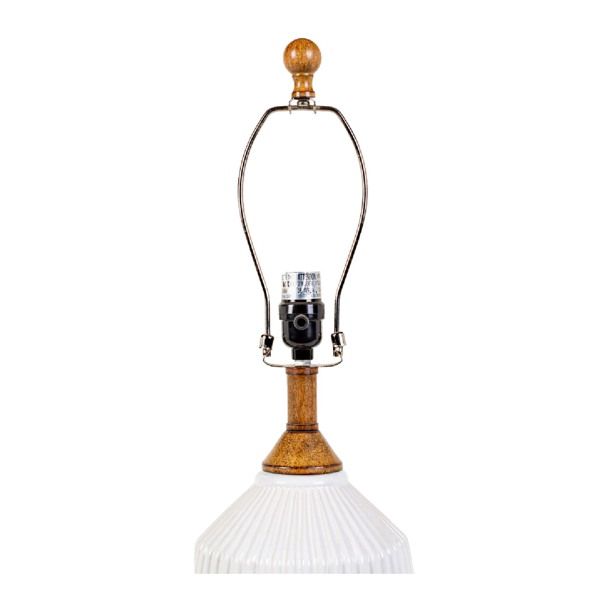  Modern European furniture - Reeded Glazed Ceramic Table Lamp - www.oroa.com | Oroa.com
