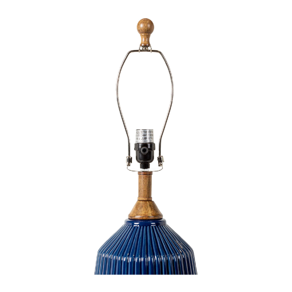   Modern European furniture - Reeded Glazed Ceramic Table Lamp - www.oroa.com | Oroa.com