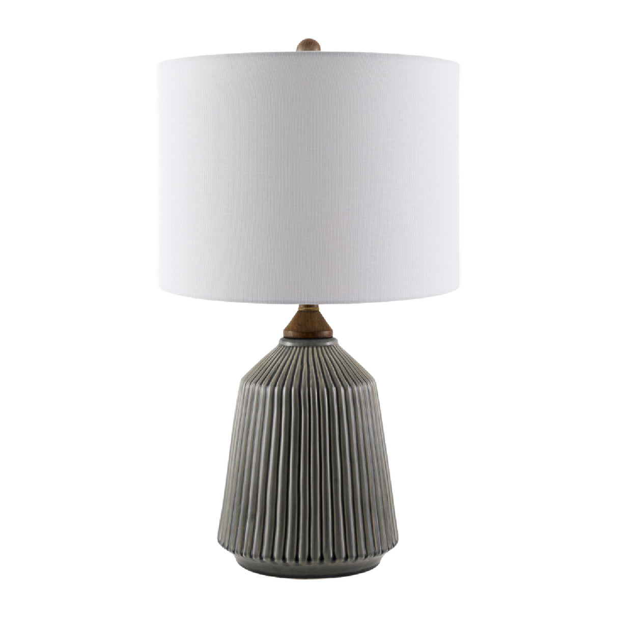   Modern European furniture - Reeded Glazed Ceramic Table Lamp - www.oroa.com | Oroa.com