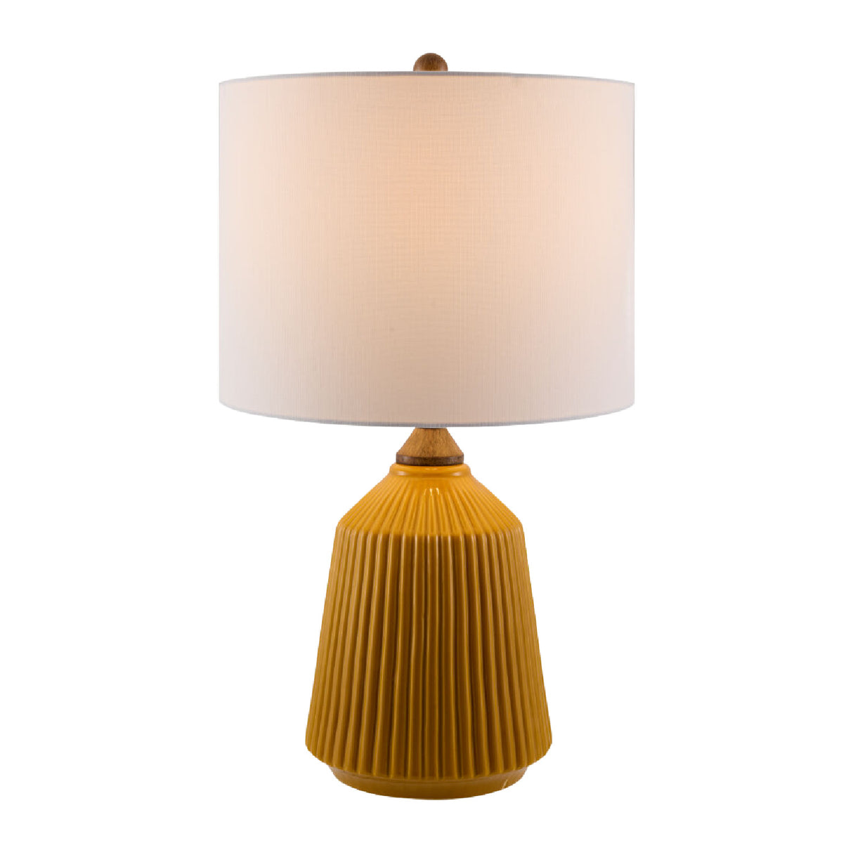   Modern European furniture - Reeded Glazed Ceramic Table Lamp - www.oroa.com | Oroa.com
