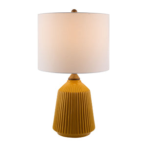   Modern European furniture - Reeded Glazed Ceramic Table Lamp - www.oroa.com | Oroa.com