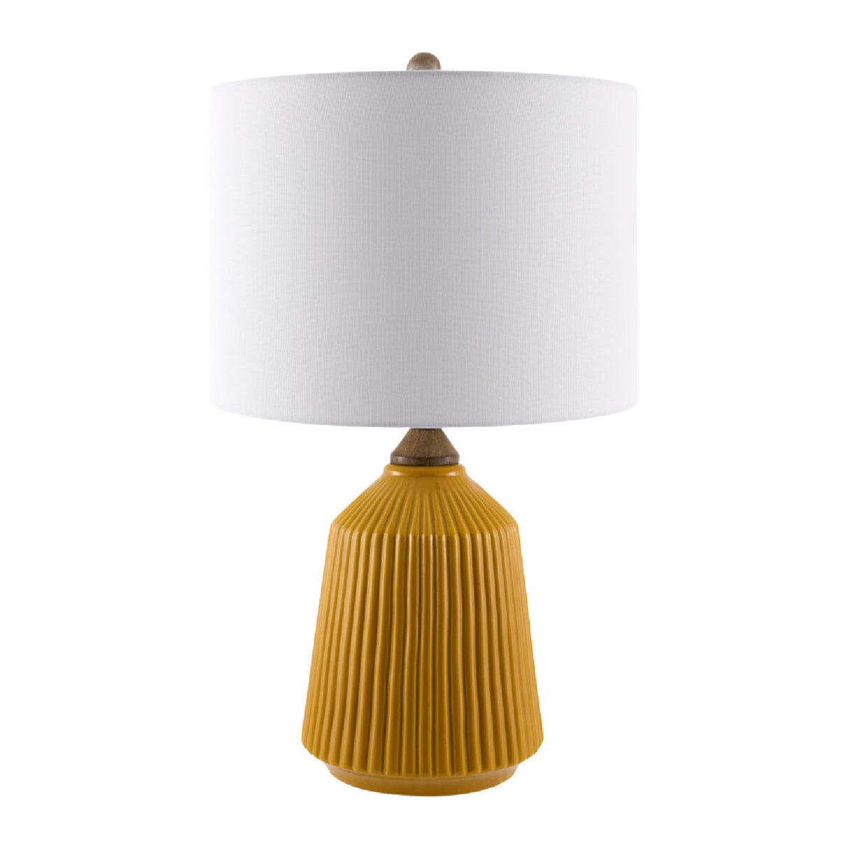   Modern European furniture - Reeded Glazed Ceramic Table Lamp - www.oroa.com | Oroa.com