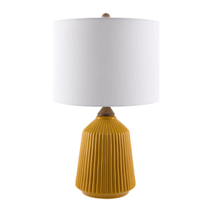  Modern European furniture - Reeded Glazed Ceramic Table Lamp - www.oroa.com | Oroa.com