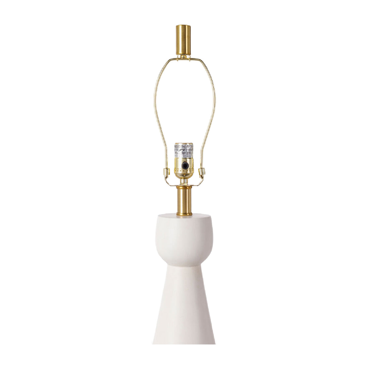   White Conical Base Table Lamp | Oroa.com