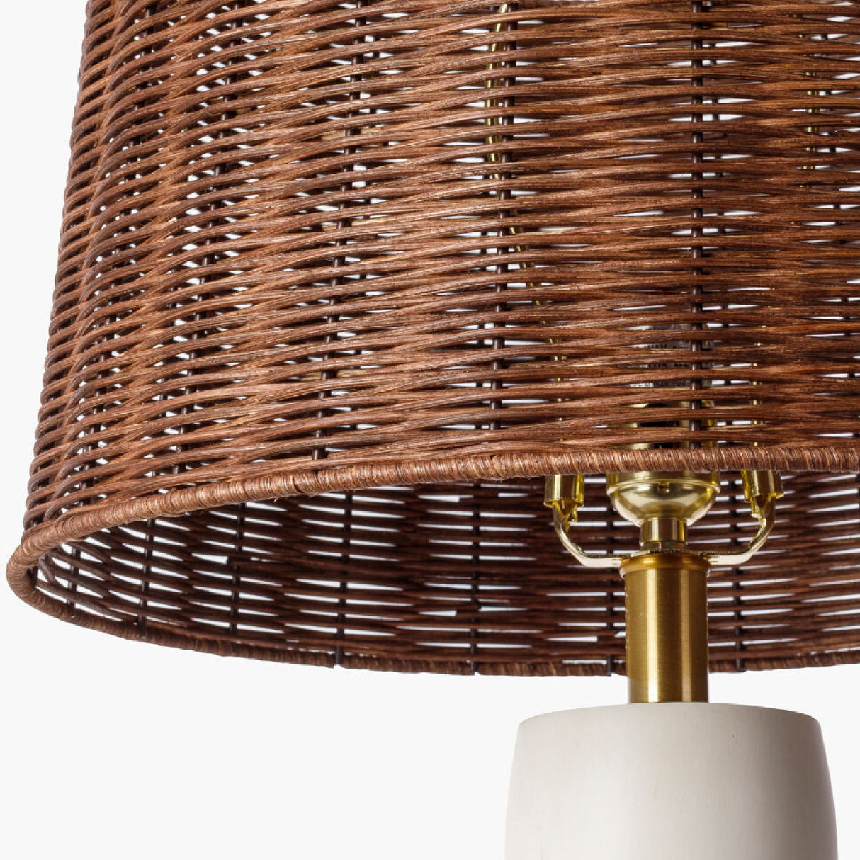   White Conical Base Table Lamp | Oroa.com