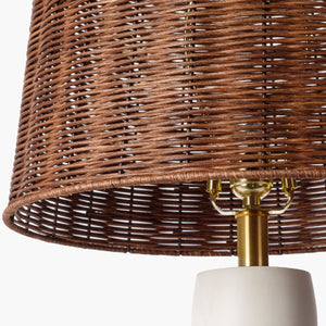   White Conical Base Table Lamp | Oroa.com