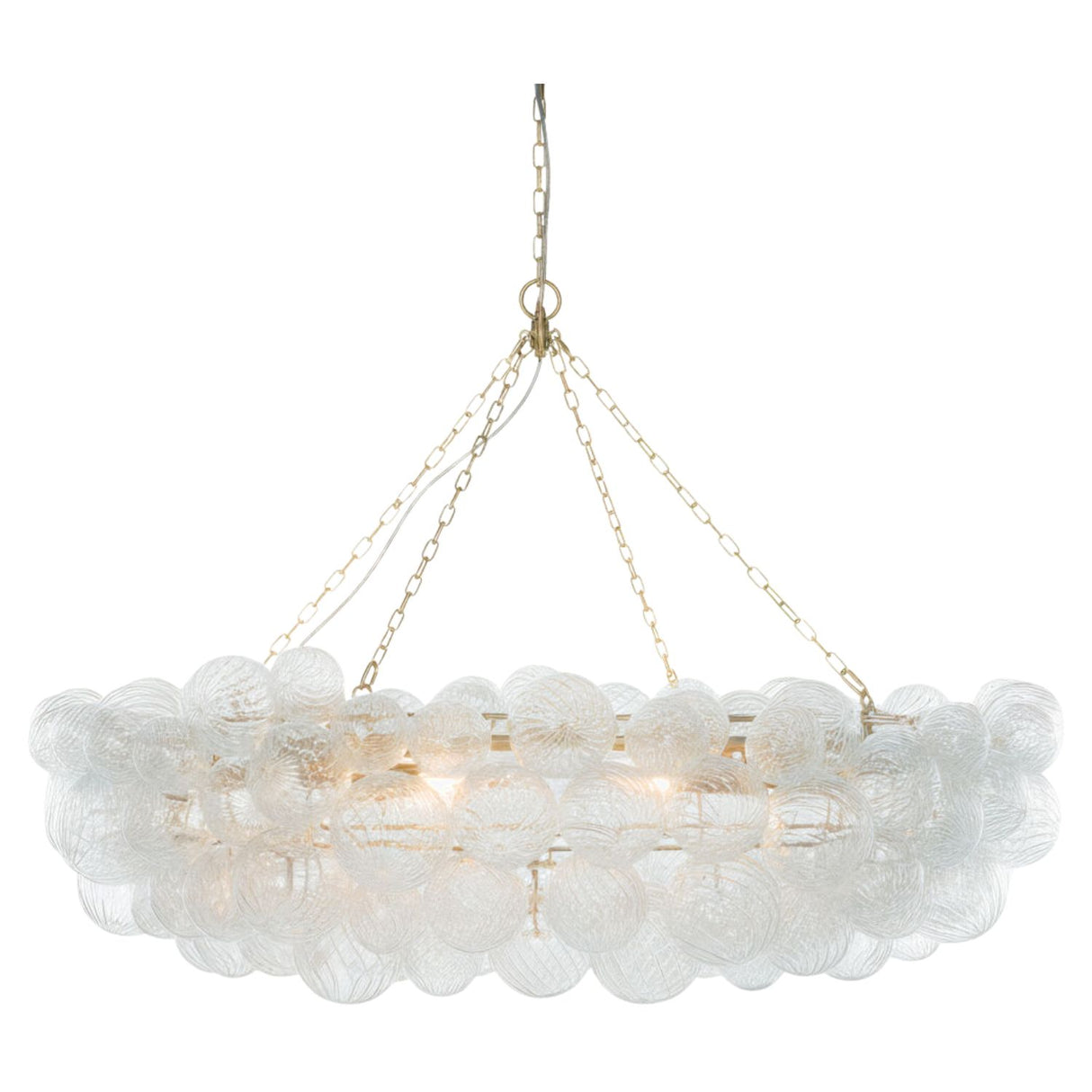   Etched Glass Orbs Chandelier | Oroa.com