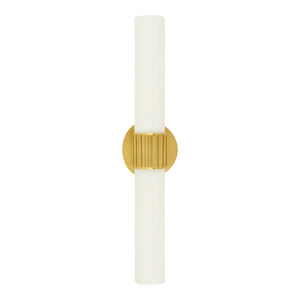   Cylindrical White Glass Wall Lamp L | Oroa.com