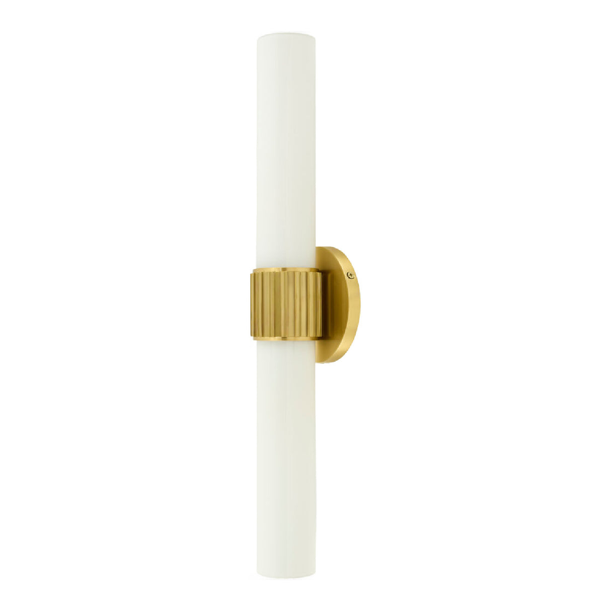   Cylindrical White Glass Wall Lamp L | Oroa.com