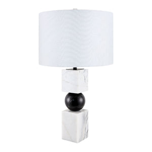  Two-Toned Geometrical Marble Table Lamp | Oroa.com