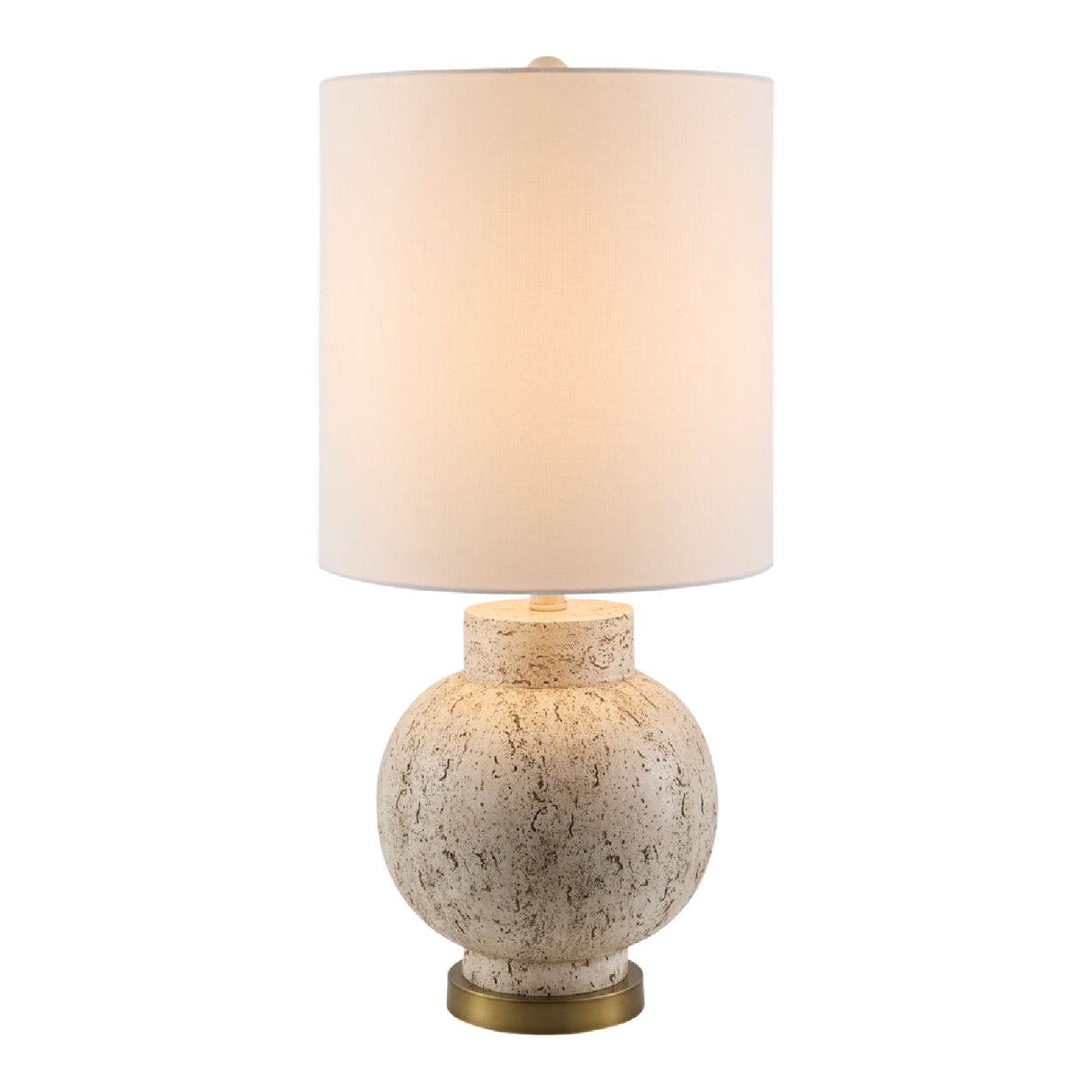   Cream Round Base Table Lamp | Oroa.com