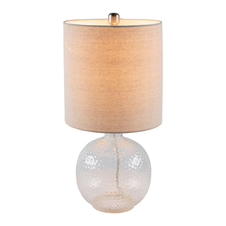   Modern European furniture - Beige Linen Glass Table Lamp - www.oroa.com | Oroa.com