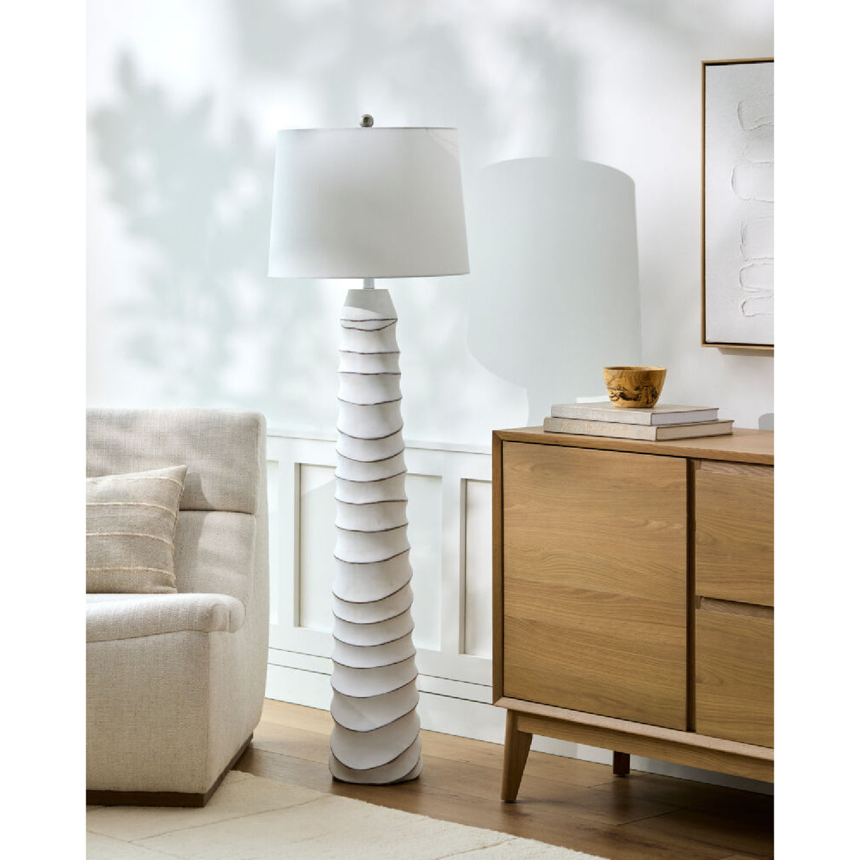  White Accent Floor Lamp | Oroa.com