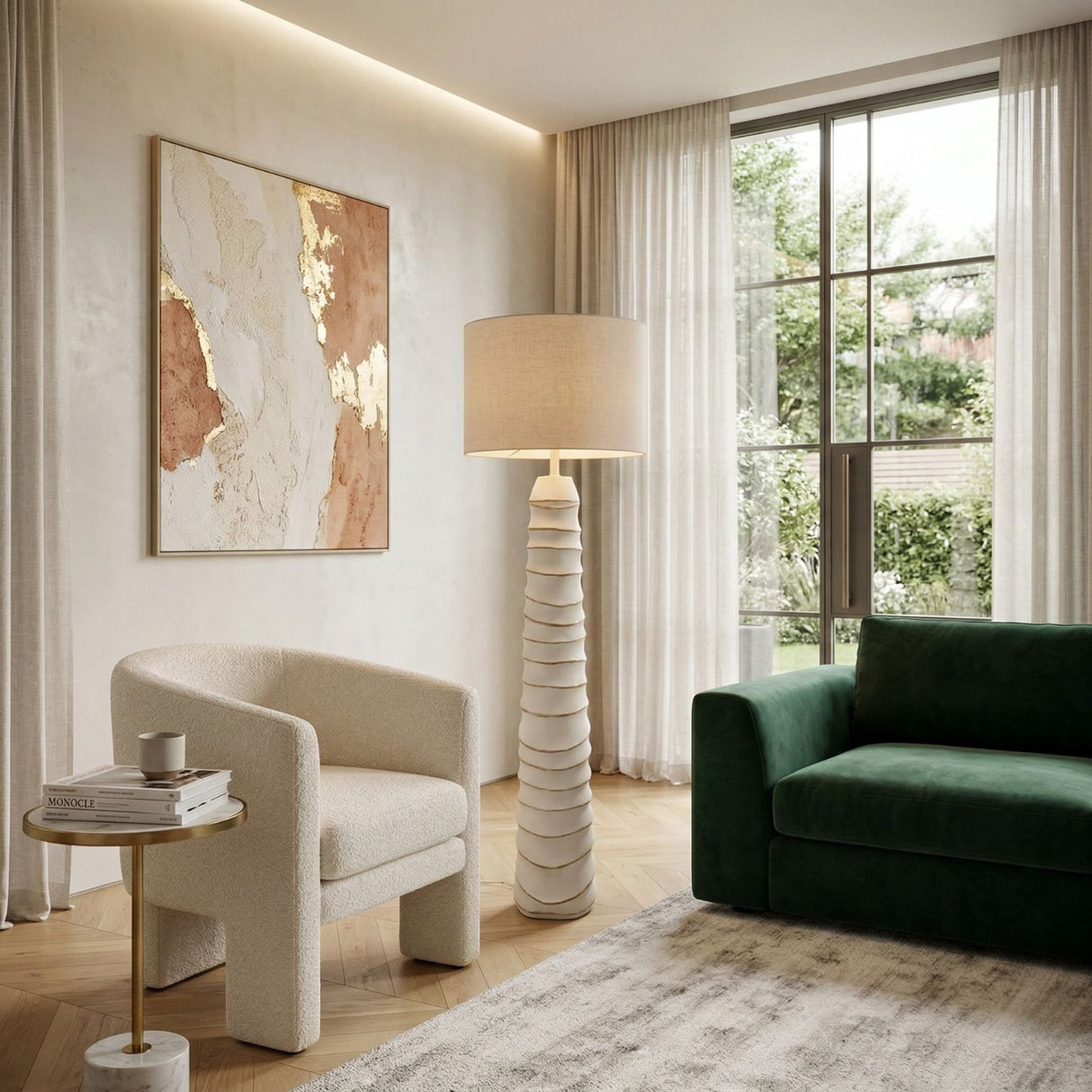   White Accent Floor Lamp | Oroa.com