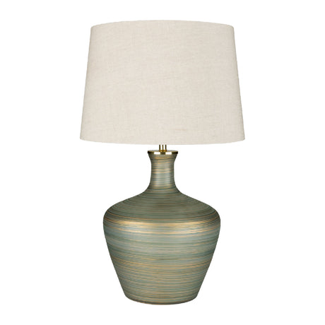   Antique Green Glass Table Lamp | Oroa.com