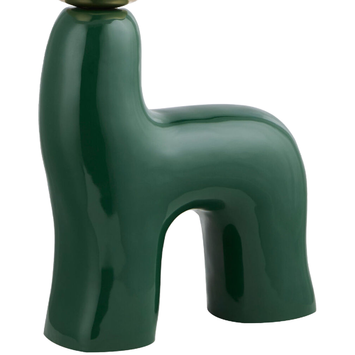   Modern European furniture - White Glass Sculptural Table Lamp - www.oroa.com | Oroa.com