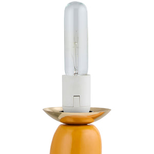   Modern European furniture - White Glass Sculptural Table Lamp - www.oroa.com | Oroa.com