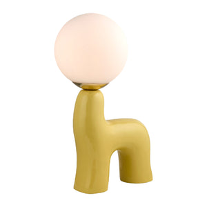   Modern European furniture - White Glass Sculptural Table Lamp - www.oroa.com | Oroa.com