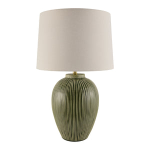   Striped Ceramic Accent Table Lamp | Oroa.com