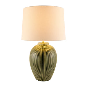   Striped Ceramic Accent Table Lamp | Oroa.com