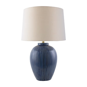   Striped Ceramic Accent Table Lamp | Oroa.com