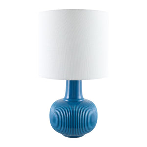   Modern European furniture - Reeded Ceramic Accent Table Lamp - www.oroa.com | Oroa.com