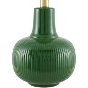   Modern European furniture - Reeded Ceramic Accent Table Lamp - www.oroa.com | Oroa.com