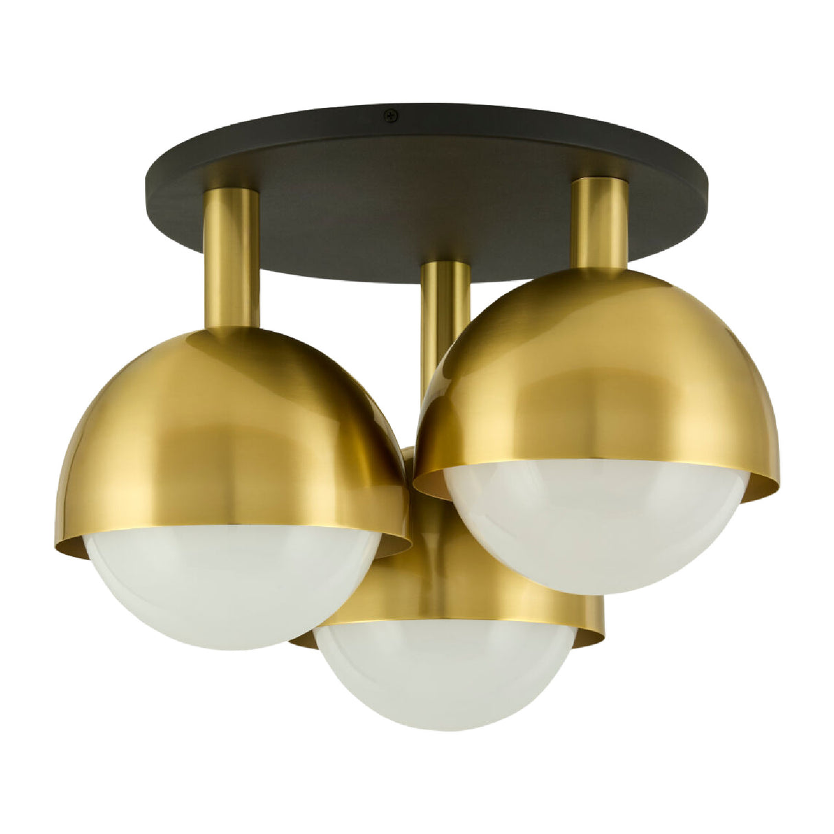   Gold Dome 3-Light Ceiling Lamp | Oroa.com
