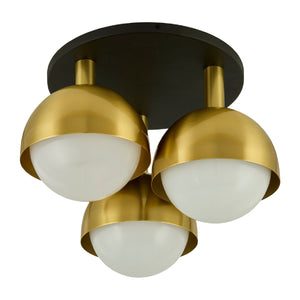   Gold Dome 3-Light Ceiling Lamp | Oroa.com
