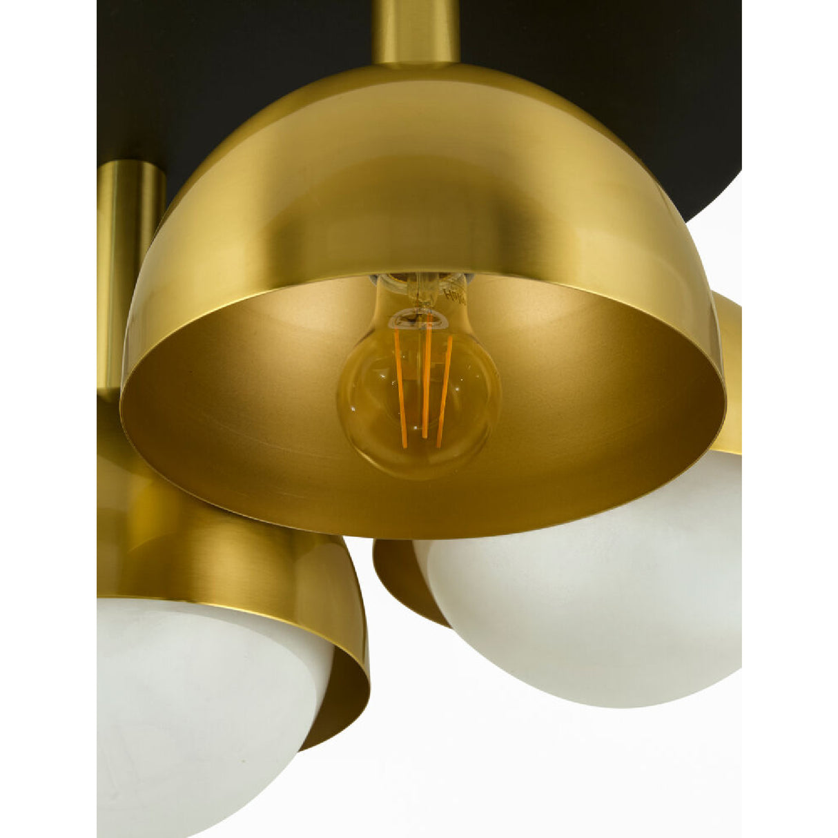   Gold Dome 3-Light Ceiling Lamp | Oroa.com