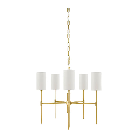   White Linen 5-Light Pendant Lamp | Oroa.com