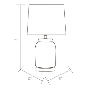   Modern European furniture - Geometric Patterned Ceramic Table Lamp - www.oroa.com | Oroa.com