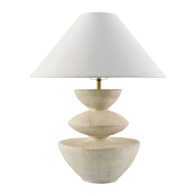 White Tiered Accent Table Lamp | Kuda Home Ostia | Oroa.com