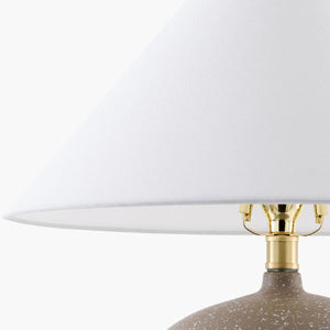   Modern European furniture - White Linen Empire Table Lamp - www.oroa.com | Oroa.com