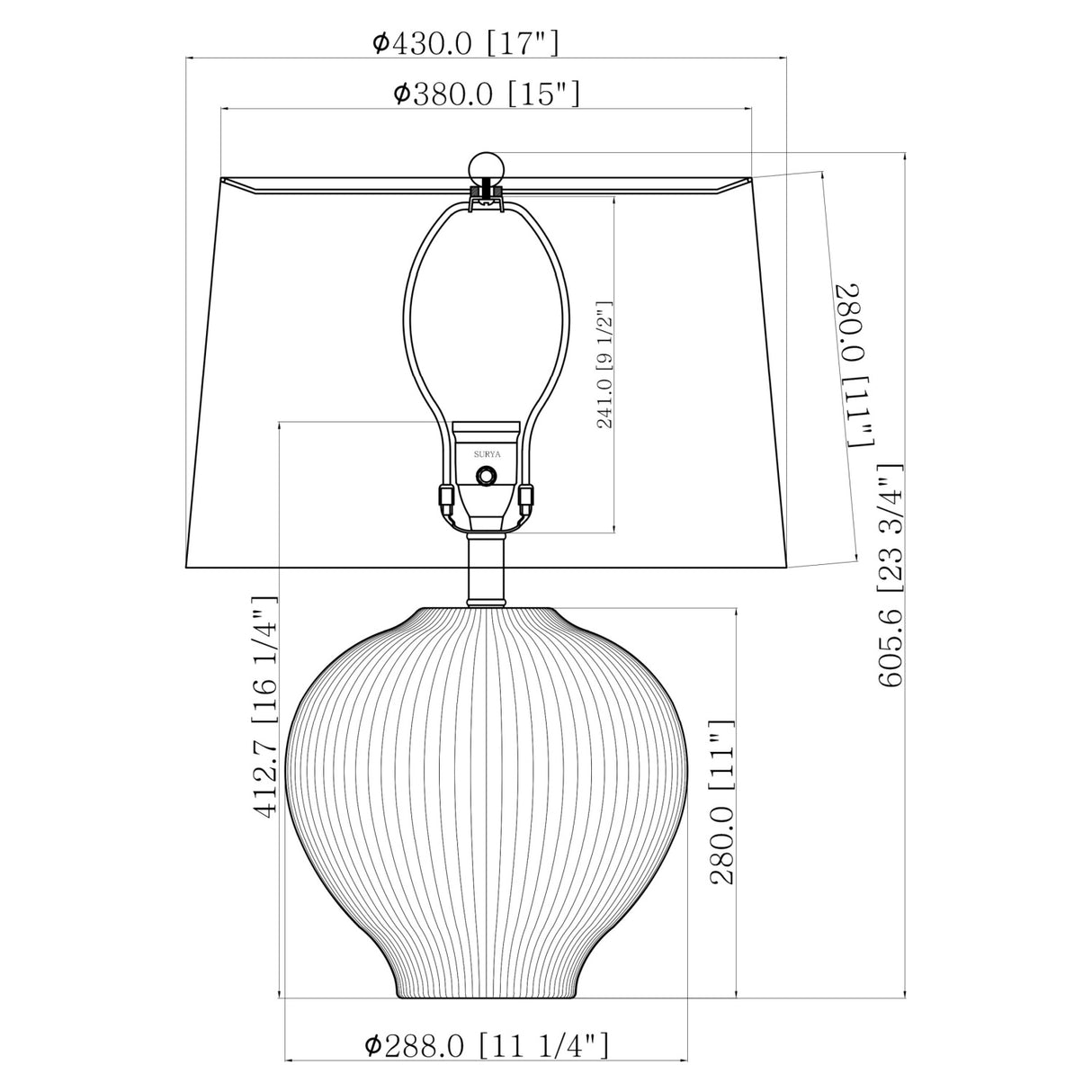   Hand-painted Ceramic Table Lamp | Oroa.com