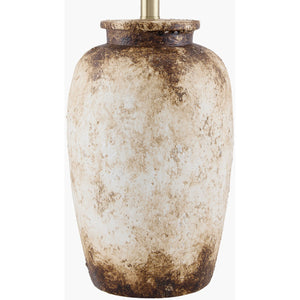   Rustic Cream Cement Table Lamp | Oroa.com