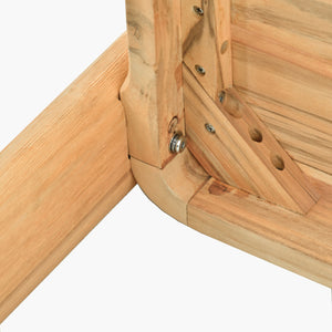   Cushioned Teak Outdoor Backless Bench | Oroa.com