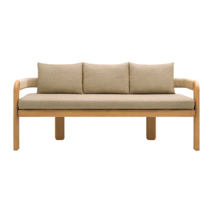   Cushioned Teak Outdoor Bench | Oroa.com
