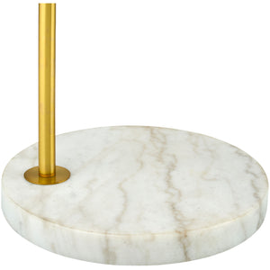   White Fluted Linen Floor Lamp | Oroa.com