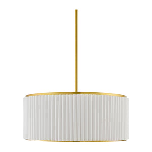   White Fluted 2-Light Chandelier | Oroa.com