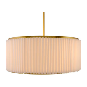   White Fluted 2-Light Chandelier | Oroa.com