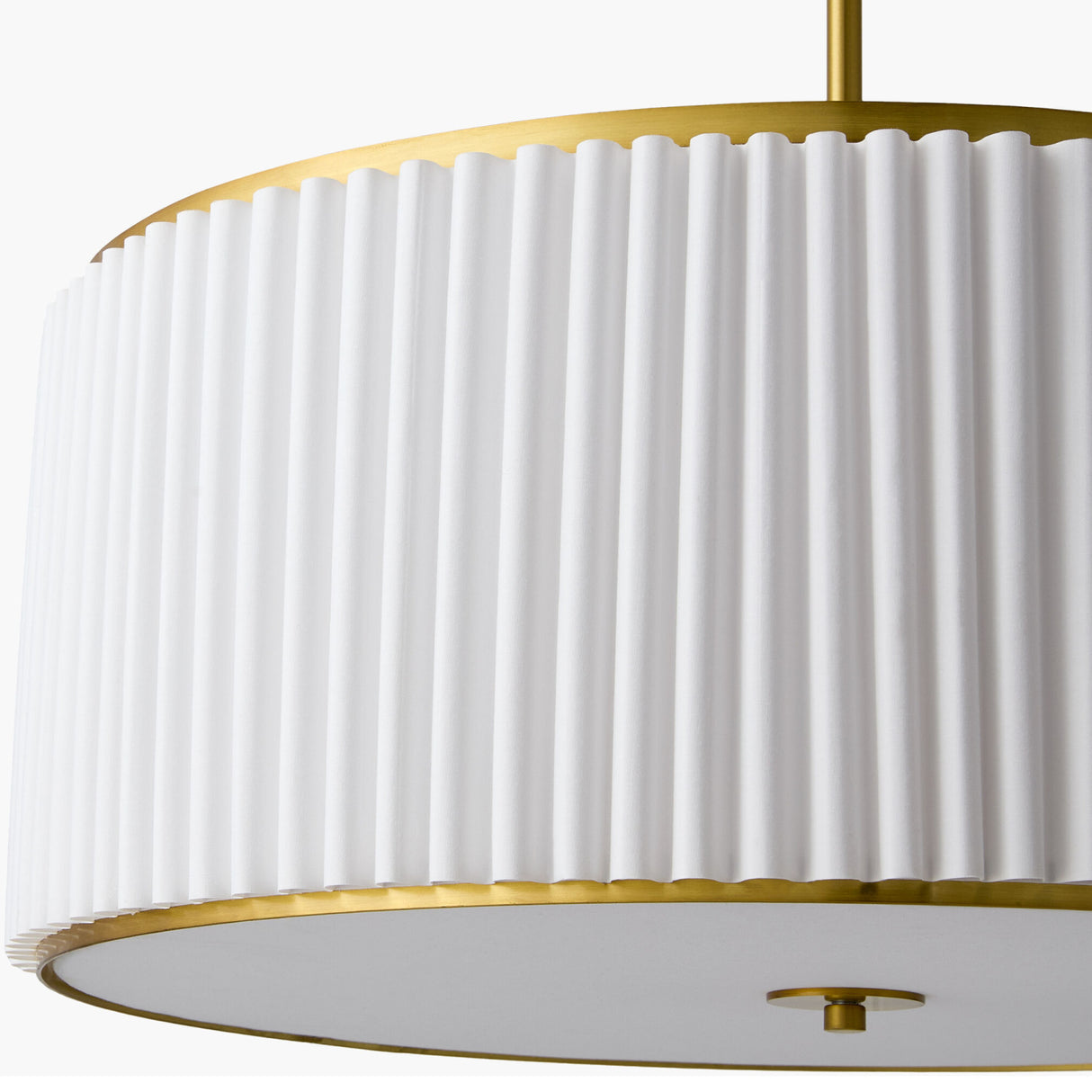   White Fluted 2-Light Chandelier | Oroa.com