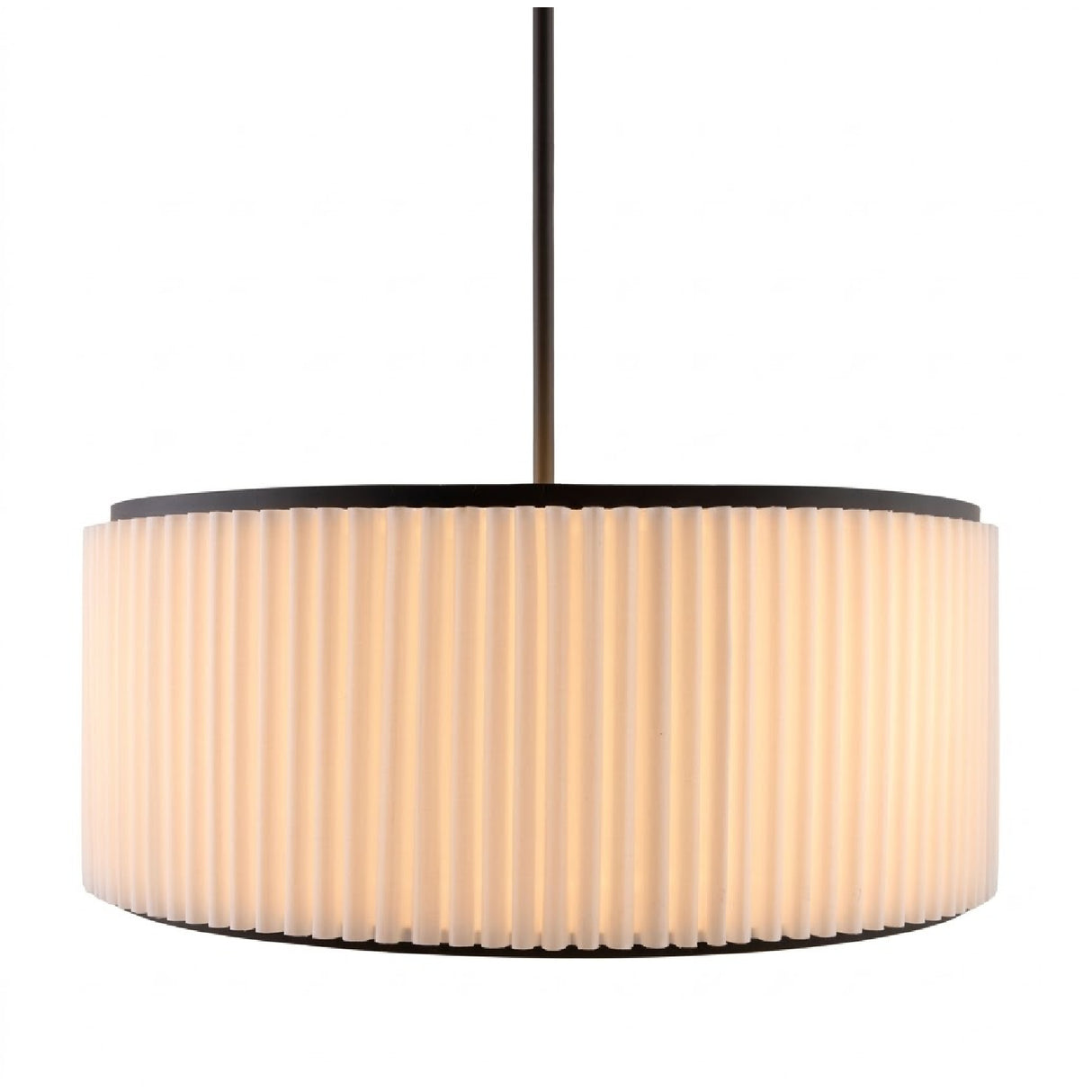   White Fluted 2-Light Chandelier | Oroa.com
